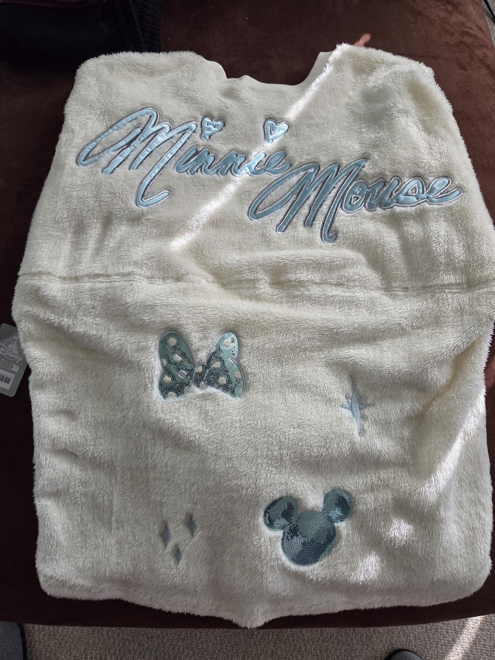 Disney White Plush Mickey & Minnie Spirit Jersey - Picture 4 of 8